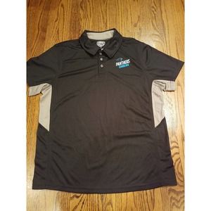 Carolina Panthers Polo Shirt NFL Mens Dri Fit Small Black OTS NEW Football